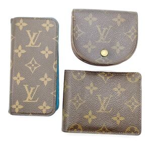 💎⭐️ Auth Louis Vuitton Wallet  & Coin Monogram. ⭐️💎